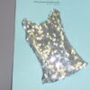 16" Integrity, Tonner Doll Size Sequin Top by YumYum, Silver - Image 3