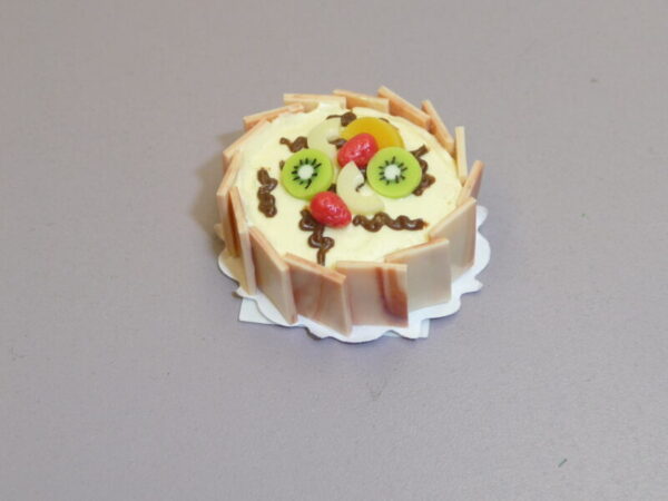 A miniature fruit tart