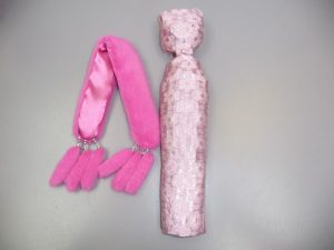 Integrity, Glamour Pink Poppy Gown & Fur Stole