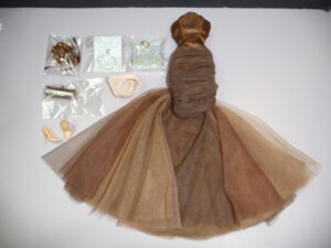 Integrity Au Chocolat Brown Gown & Accessories